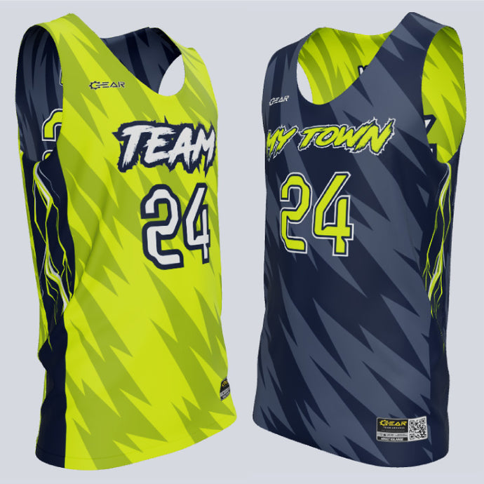 Reversible Single Ply Thunder Basketball Jersey