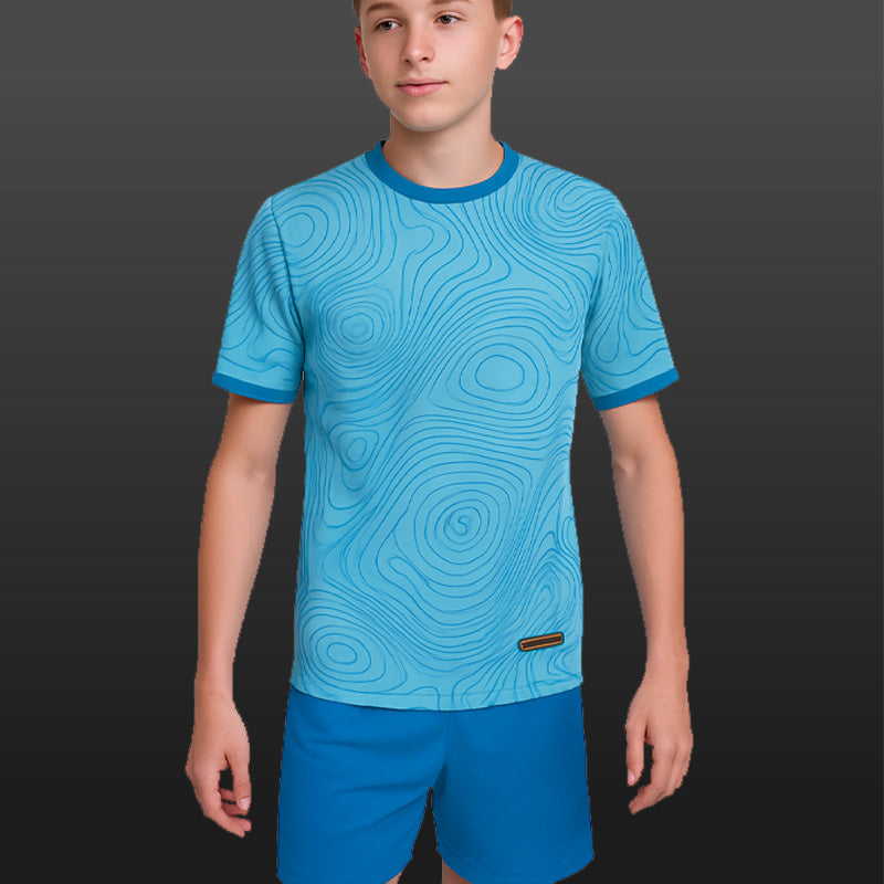 Load image into Gallery viewer, Quick-Turn Topo Custom Soccer Uniform w/Socks
