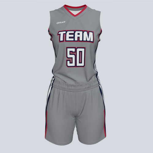 Ladies Custom Basketball Trifecta Uniform