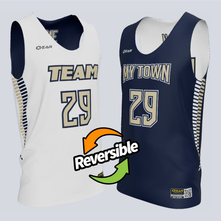 Load image into Gallery viewer, Reversible Single Ply Twist Basketball Jersey
