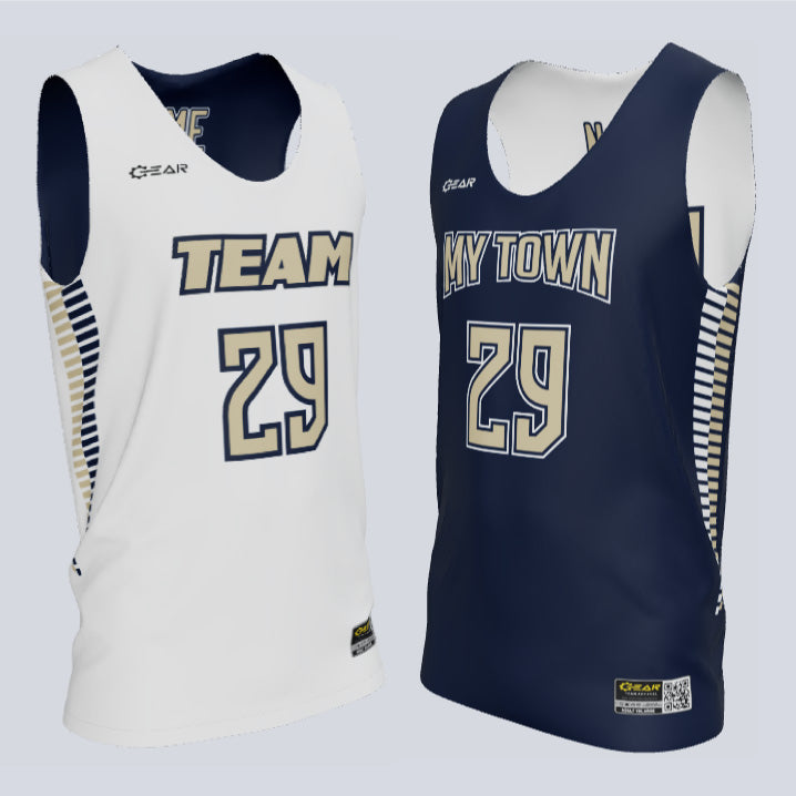 Reversible Single Ply Twist Basketball Jersey | Custom Basketball Jersey | XS to 3XL | Moisture-Wicking Fabric