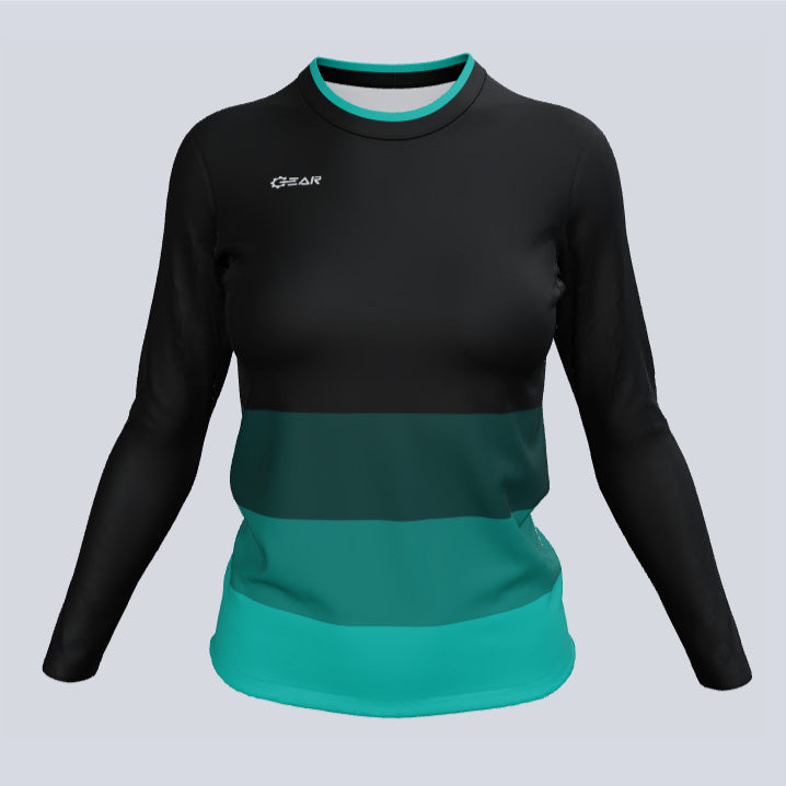 Load image into Gallery viewer, Ladies ECO Long Sleeve Crew Unreal Jersey
