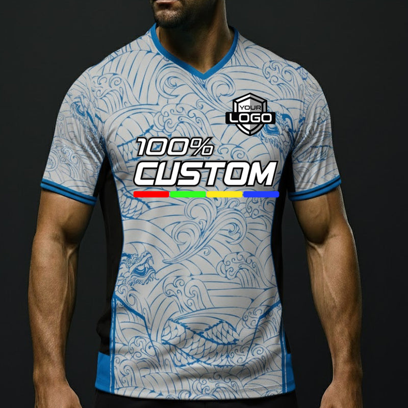 Load image into Gallery viewer, Custom Water Dragon Premium V-Neck Jersey
