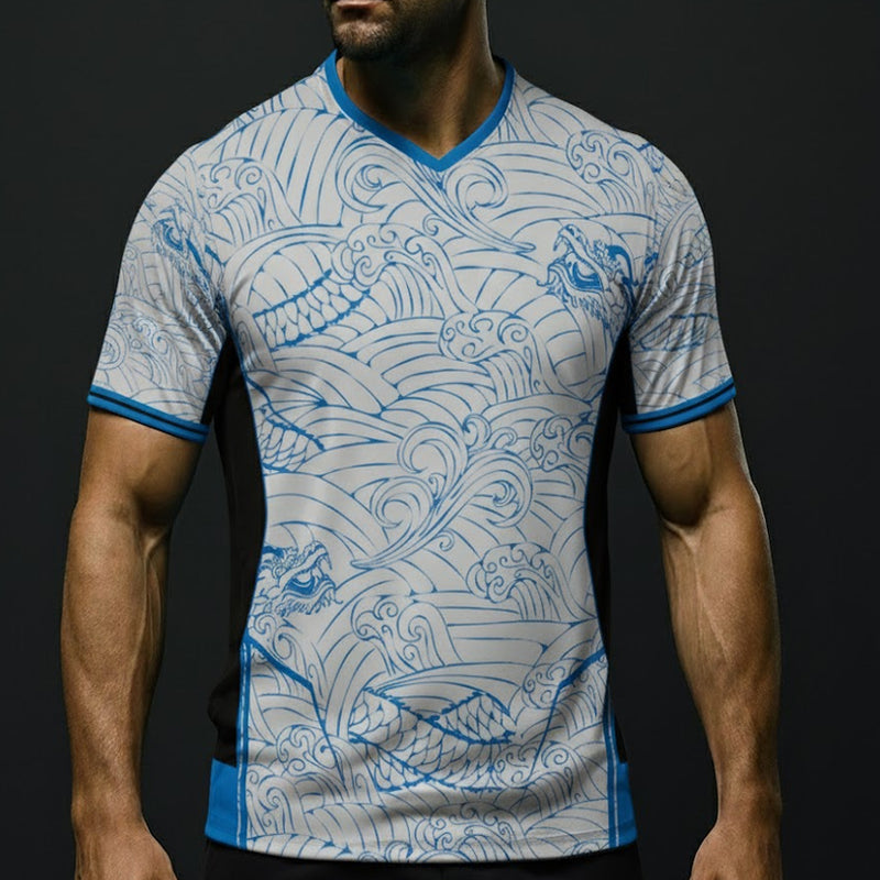 Load image into Gallery viewer, Custom Water Dragon Premium V-Neck Jersey
