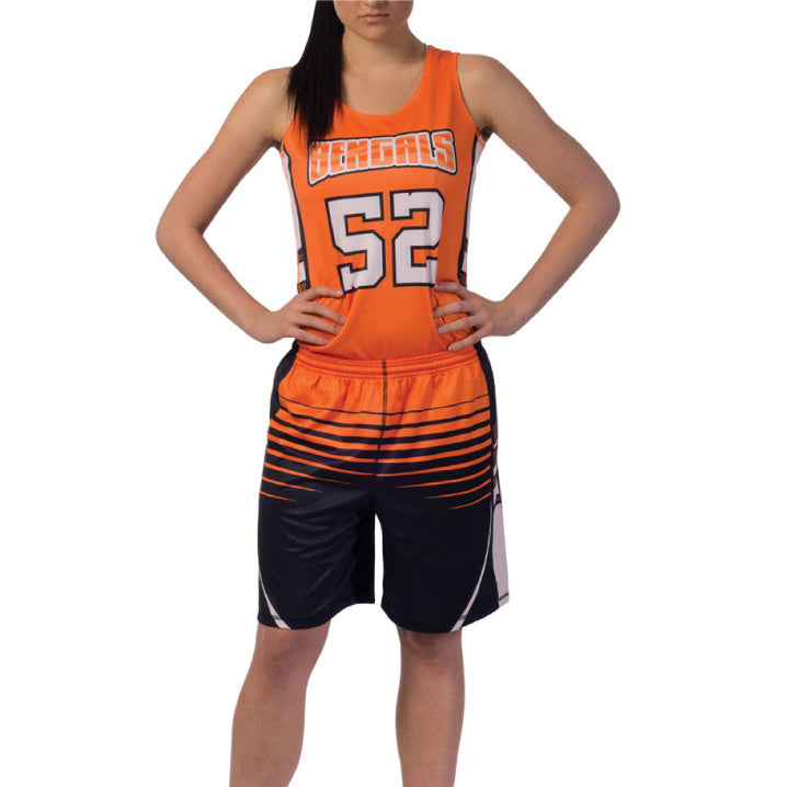 Load image into Gallery viewer, Ladies Custom Reversible Single-Ply Basketball Chevron Edge Uniform
