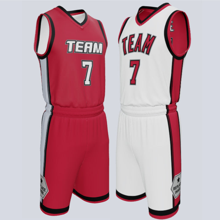 Load image into Gallery viewer, Custom Reversible Double Ply Basketball Xpress Uniform
