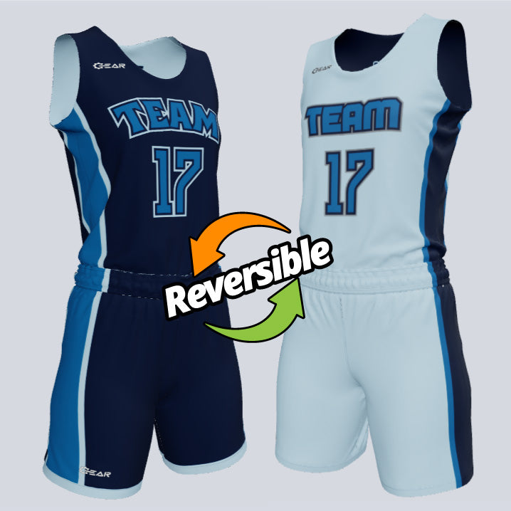 Load image into Gallery viewer, Ladies Custom Reversible Single-Ply Basketball Express Uniform
