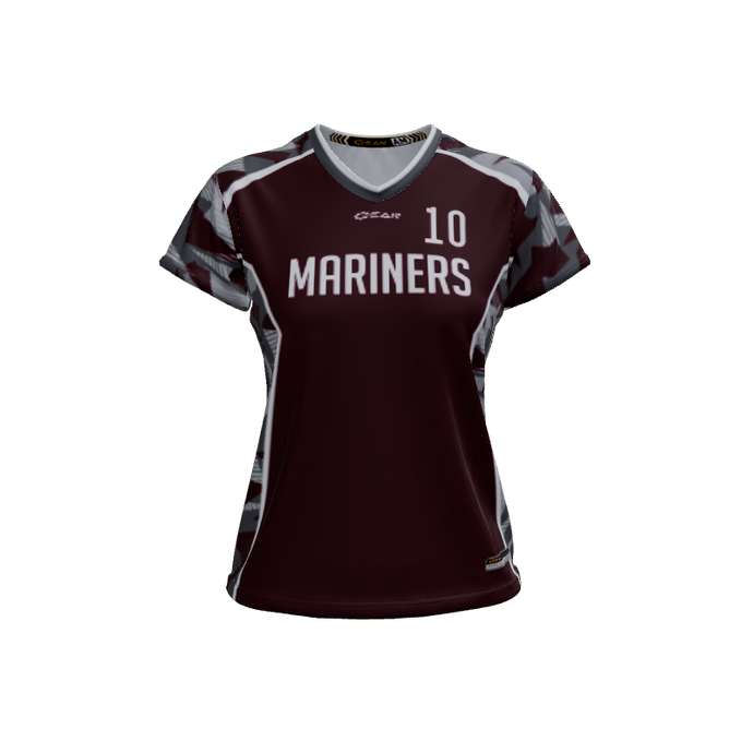 Ladies Custom Jerseys Saga 2.0 Ladies V-Neck Cap-Sleeve 2.50. (x 20)