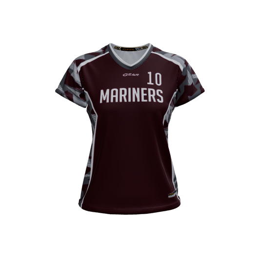 Ladies Custom Jerseys Saga 2.0 Ladies V-Neck Cap-Sleeve 2.50. (x 20)