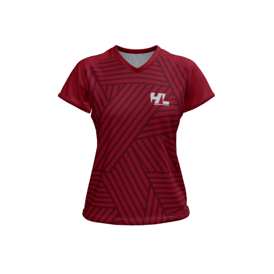 Ladies Custom Jerseys Core Ladies V-Neck Cap-Sleeve 2.50. (x 1)