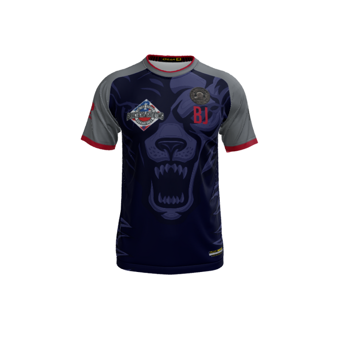Mens Jerseys Wolf Fury Mascot Crew Neck Short Sleeve Jersey. (x 1)