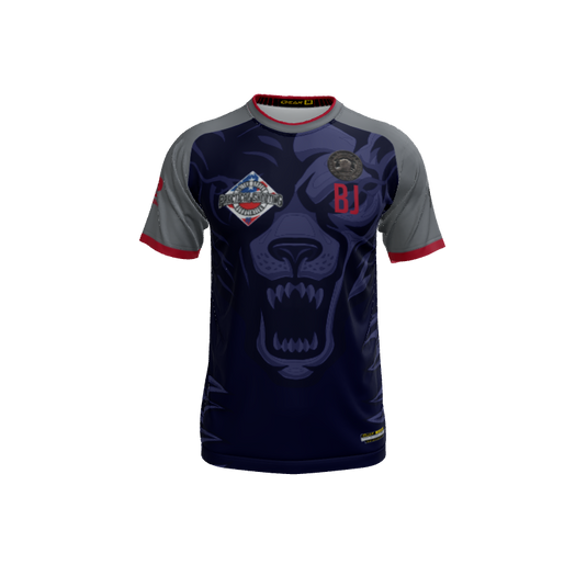 Mens Jerseys Wolf Fury Mascot Crew Neck Short Sleeve Jersey. (x 1)