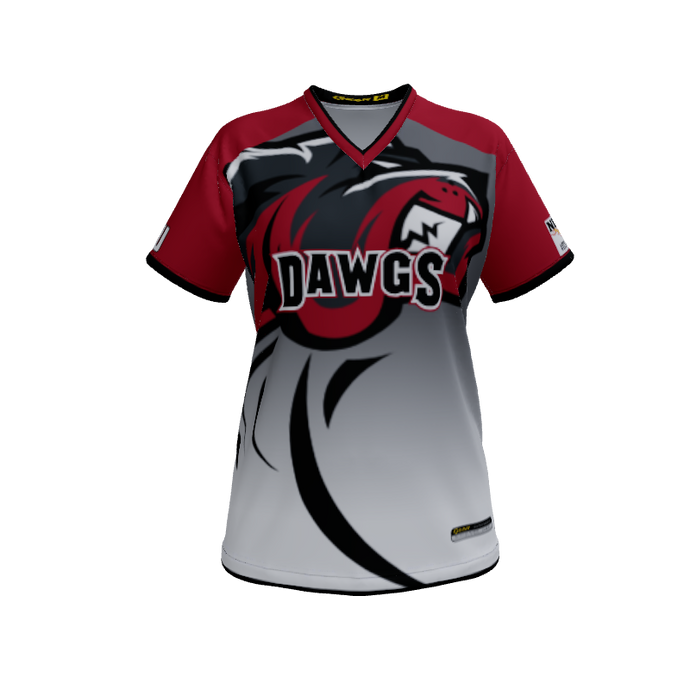 Ladies Custom Jerseys Bulldog Womens VNeck Jersey 2.0. (x 12)