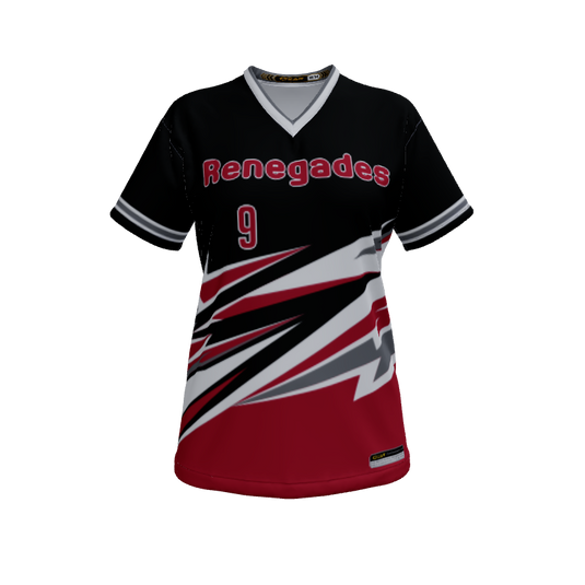 Ladies Custom Jerseys Ninja Ladies V-Neck Short Sleeve 2.50. (x 16)