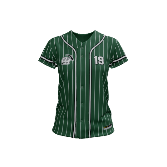 Ladies Custom Jerseys Core 2 w/Pinstripes Custom Ladies Premier Full Button Cap Sleeve Jersey. (x 6)