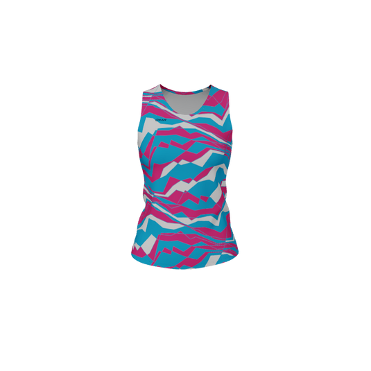 Ladies Custom Jerseys Trace Ladies Fitted Track Singlet. (x 1)