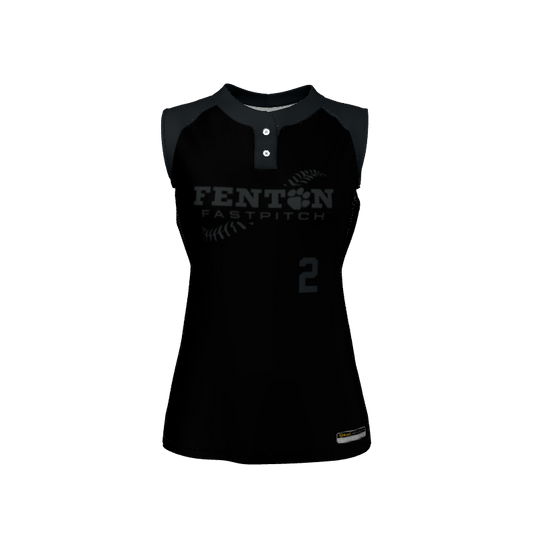 Ladies Custom Jerseys Zero Custom Ladies Premier 2 Button Sleeveless Jersey. (x 12)