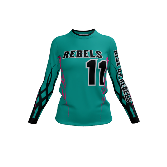 Ladies Custom Jerseys Speed Ladies ECO Long Sleeve Crew Jersey. (x 3)