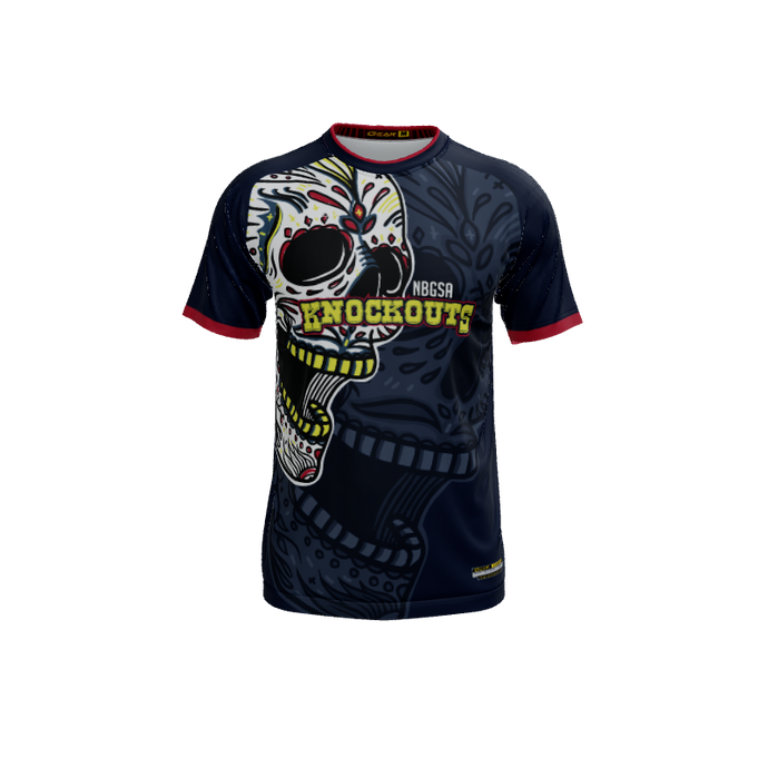 Mens Jerseys Skull Candy Mascot Crew Neck Short Sleeve Jersey. (x 16)