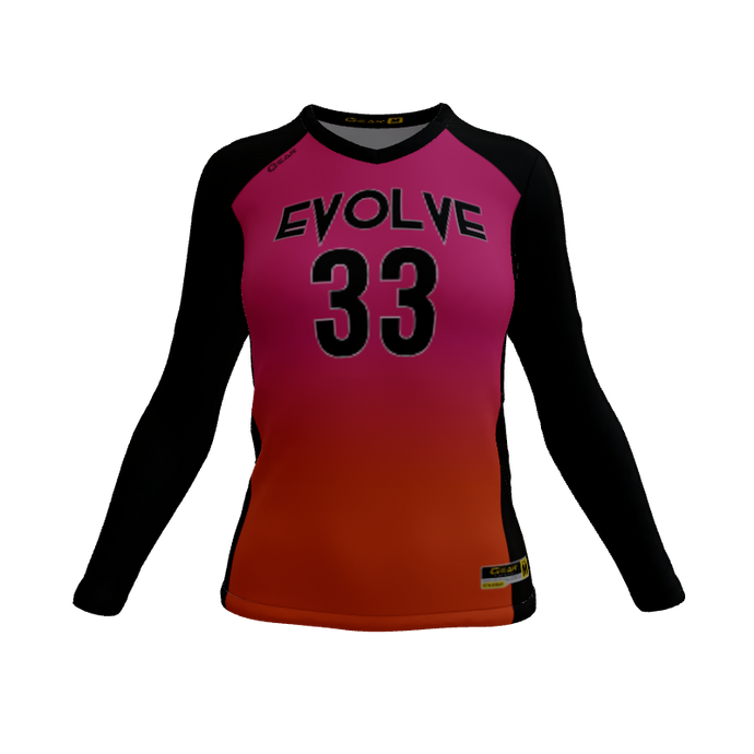 Ladies Custom Jerseys Bombshell Womens Fitted Volleyball Jersey. (x 1)