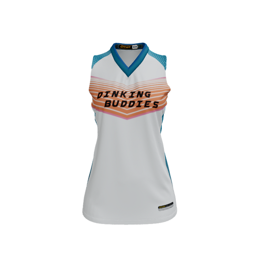 Ladies Custom Jerseys Vortex Custom Ladies V-Neck Sleeveless Jersey. (x 1)