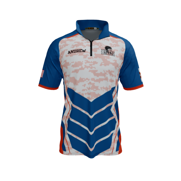 Collared Shirts Gamer QTR Zip Short Sleeve. (x 1)