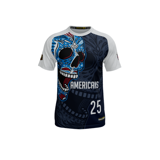 Mens Jerseys Skull Candy Mascot Crew Neck Short Sleeve Jersey. (x 5)