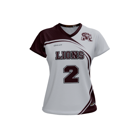 Ladies Custom Jerseys Sol 2.0 Ladies V-Neck Cap-Sleeve 2.50. (x 3)