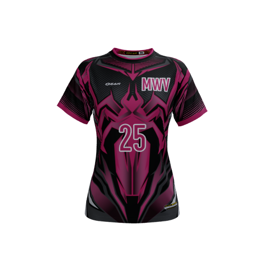 Ladies Custom Jerseys Arachnid Crew Neck ECO Ladies Jerseys. (x 13)