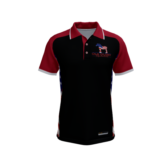 Mens Polos Old Glory Custom Polo V3. (x 1)