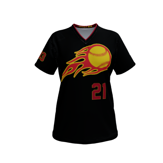 Ladies Custom Jerseys Core Frame Womens V-neck Softball. (x 13)