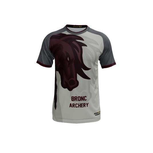 Mens Jerseys Mustang Mascot Crew Neck Short Sleeve Jersey. (x 30)