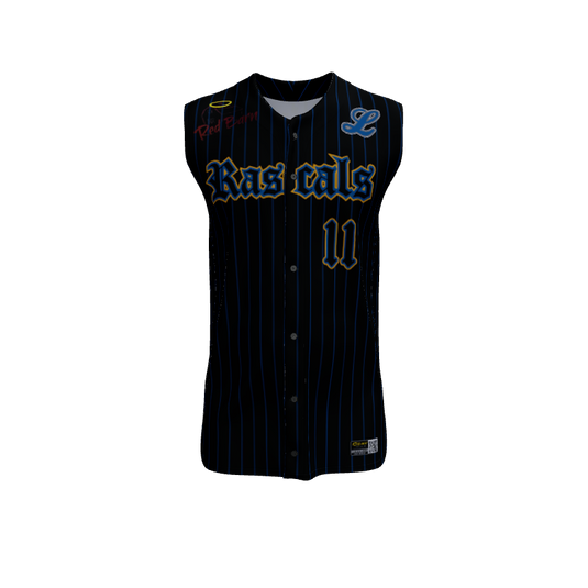 Mens Jerseys Base Custom Premier Full Button Sleeveless Jersey. (x 17)