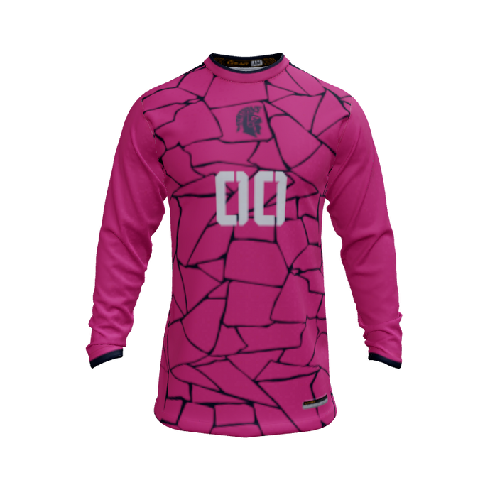 Mens Jerseys Cracked Long Sleeve Crew Neck Jersey. (x 1)