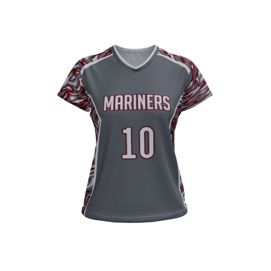 Ladies Custom Jerseys Saga 2.0 Ladies V-Neck Cap-Sleeve 2.50. (x 1)