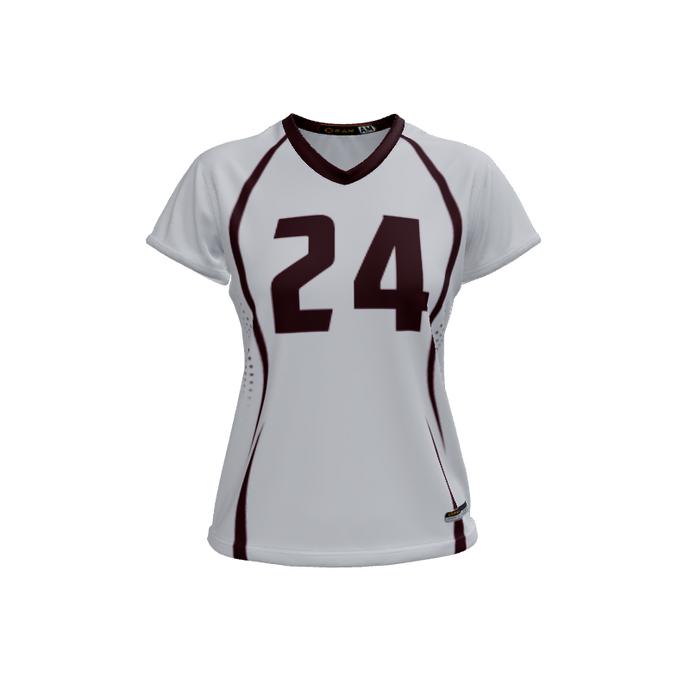 Ladies Custom Jerseys Dublin Ladies V-Neck Cap-Sleeve 2.50. (x 12)