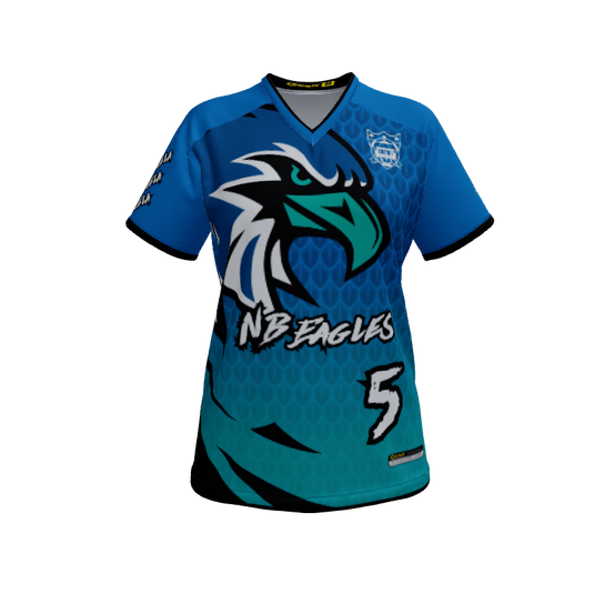 Ladies Custom Jerseys Eagle Womens VNeck Jersey 2.0. (x 17)