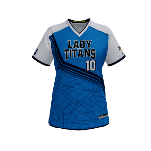 Ladies Custom Jerseys Lazer Womens VNeck Jersey 2.0. (x 14)