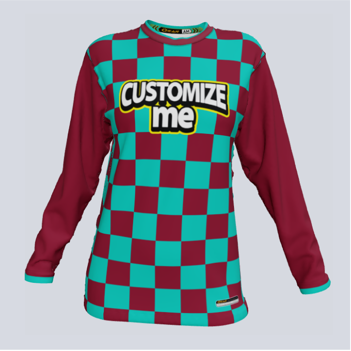 Load image into Gallery viewer, Unisex Checker LongSleeve Jersey
