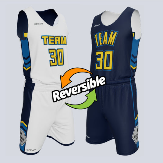 Custom Reversible Single-Ply Basketball Cutter Uniform