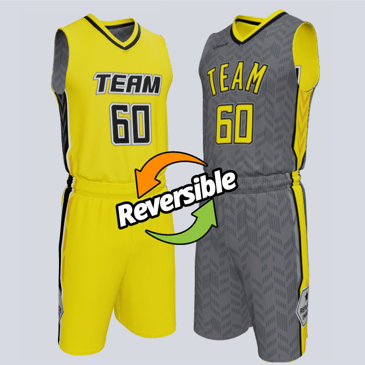 Load image into Gallery viewer, Custom Reversible Double Ply Basketball Cyborg Uniform
