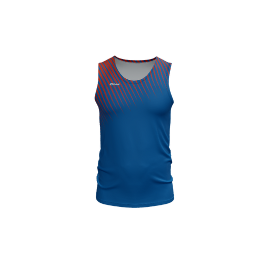 Mens Jerseys Burst Track Fitted Singlet. (x 1)
