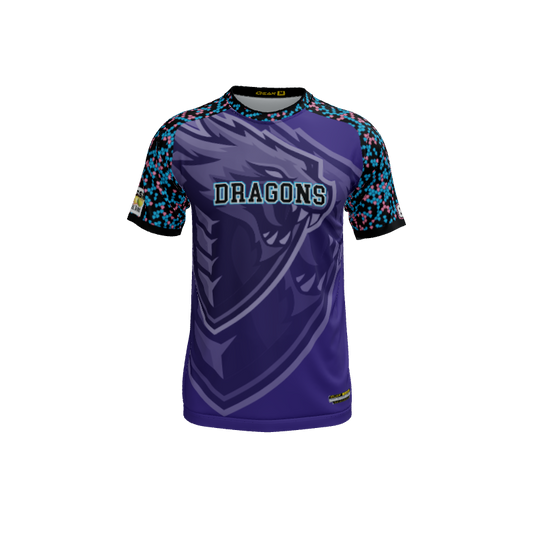 Mens Jerseys Dragon Mascot Crew Neck Short Sleeve Jersey. (x 16)