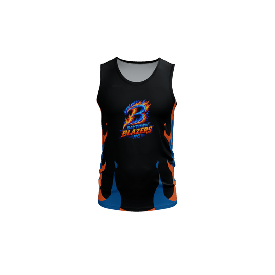 Mens Jerseys Fire Track Fitted Singlet. (x 13)