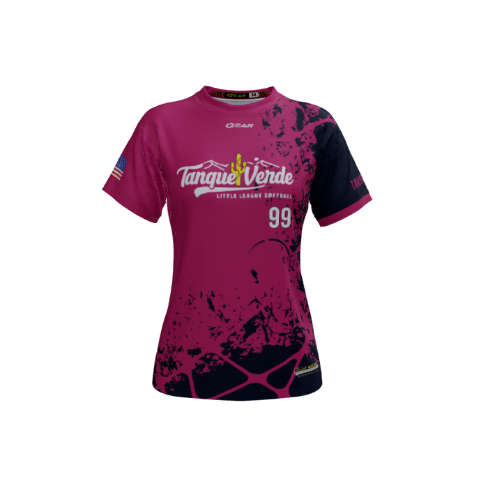 Ladies Custom Jerseys Racer Crew Neck ECO Ladies Jerseys. (x 22)