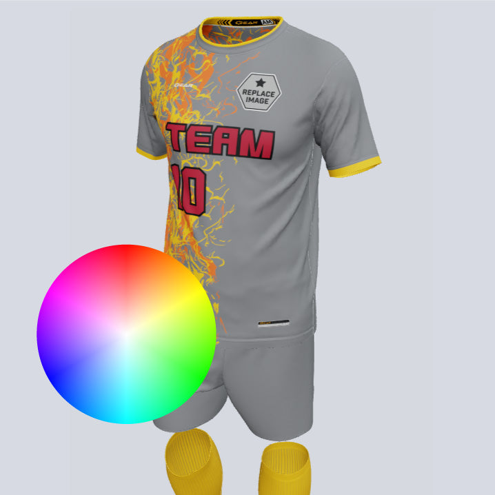 Load image into Gallery viewer, Premium Darkness Custom Soccer Uniform w/Custom Socks
