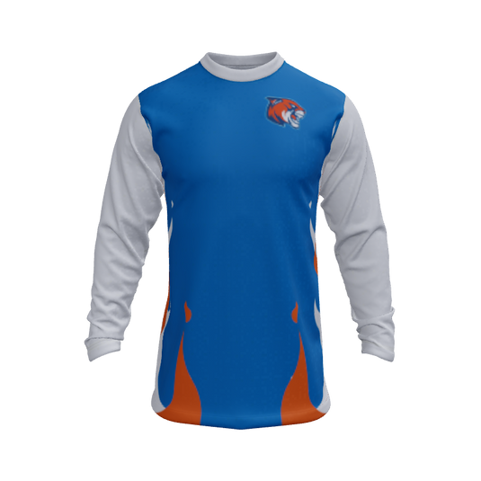Mens Jerseys Fire Long Sleeve Crew Neck Jersey. (x 14)