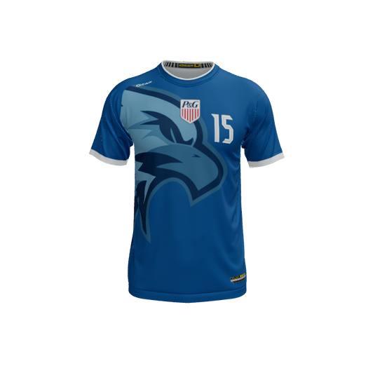 Mens Jerseys Eagle Mascot Crew Neck Short Sleeve Jersey. (x 6)