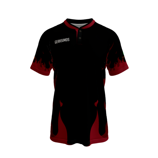 Mens Jerseys Fire Mens Two Button Jersey. (x 8)