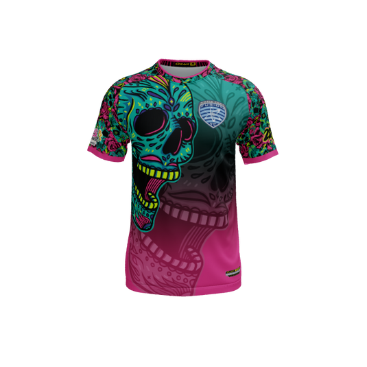 Mens Jerseys Skull Candy Mascot Crew Neck Short Sleeve Jersey. (x 17)